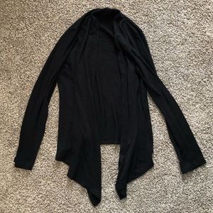 Black Soft Long Sleeve Cardigan